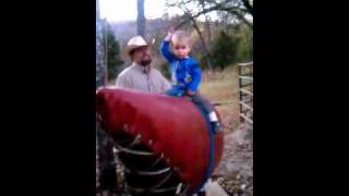 Marshall Guin on the Crossroads Ranch Mighty Bronc