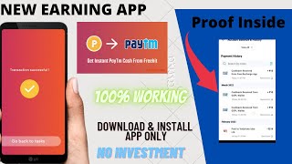 New Earning App For Android 2022| No investment & Working 100% with Paytm Withdraw