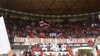 Trieste - Fortitudo gara 1 semifinale 2016/17 il tifo della Nord