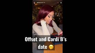 Offset and cardi B on date together #shorts