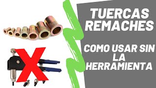 Tuercas Remache? How to install rivnut, rivet nuts or nutserts, with no expensive tools