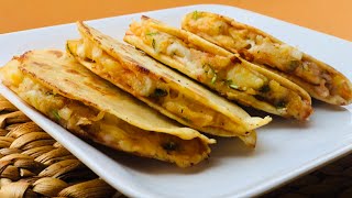 Potato tacos | taco mexicana -home made tacos in tawa |