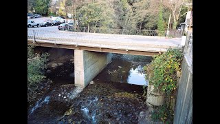 Over the Nevada Street Bridge Destruction