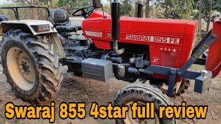 Swaraj 855 4star review ll स्वराज 855 4 स्टार कैसा ट्रैक्टर है जाने🚜