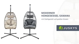 Hängesessel Samana mit Gestell, Aufhängung & großen Kissen JUSKYS