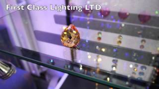 30mm orange crystal ball First Class Lighting LTD