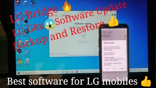 LG G8x ThinQ Software Update🔥 | Check Using LG Bridge Software 😱| Backup and Restore 💥