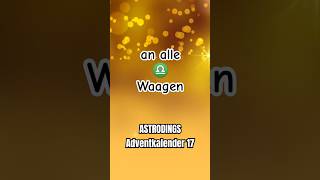 Waage Botschaft #adventkalender #17 #astrologie #astrodings