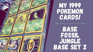 Pulling out my 1999 Pokémon cards: Base, Fossil, Jungle & Base Set 2!