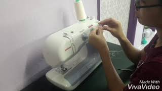 JANOME 2049 -cara isi benang kedalam bobbin