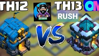 Town Hal 12 v Town Hal 13 rush 🤣😅🛡