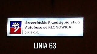 Szczecin wSPA-K czyli autobusem po Szczecinie - linia 63 (Skolwin - Kołłątaja) #1300