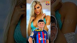 Barcelona Player Girlfriend #barcelona #gundogan #pedri #lewandowski #football #trending #viral