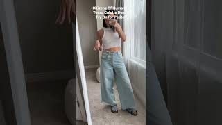 Citizens of Humanity Denim Culotte Try On | Link in Description | Petite Jeans Review |