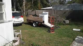 Moving the oven from trailer into the house on Monday  11-20-23 Stay tuned for the rest of the story