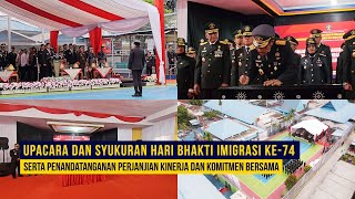 Upacara dan Syukuran HBI ke-74 serta Penandatanganan Perjanjian Kinerja Dan Komitmen Bersama