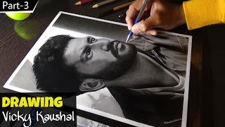 How to draw Vicky Kaushal 🤩 | Part-3 | timelapse | @VK ArtBox