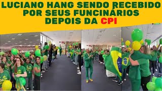 LINDA DEMONSTRAÇÃO DE CARINHO: FUNCIONÁRIOS DA HAVAN RECEBEM LUCIANO HANG DEPOIS DA CPI