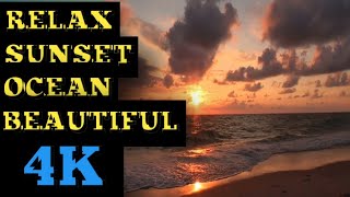 RELAX SUNSET OCEAN BEAUTIFUL | 4K | @F_N_