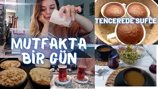 MUTFAKTAN ÇIKAMAMAK | TENCEREDE KOLAY SUFLE TARİFİ | POFİDİK BAZLAMA | BENİMLE BİR GÜN VLOG 🧁🍴🥄