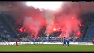 Pyro & Spielunterbrechung - Hansa in Magdeburg (1.FC Magdeburg - Hansa Rostock 1:1)