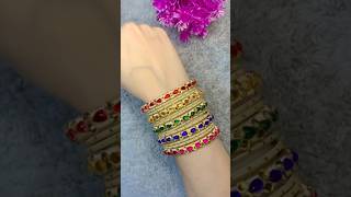 Silk Thread Bangles😱#youtubepartner #relatable #handmadejewelry #bangles