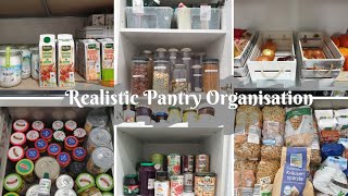 Realistic Pantry Organisation