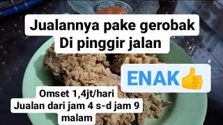 BERKAH KENA PHK. COBA JUALAN AYAM TEPUNG PINGGIR JALAN LARIS MANIS