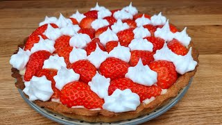 TARTE AUX FRAISES MERINGUÉE