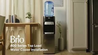 How to install a Brio 400 Series Top Load Water Cooler | Model# CLTL420V2 Installation