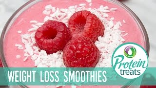 Low Carb Raspberry & Coconut Smoothie Protein Treats by Nutracelle