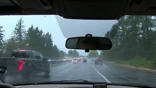 Driving in Heavy Rain | Tacoma to Bremerton | Rain Sounds for Sleeping or Relaxing