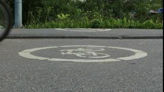 Bicycle lane pavement pedestrians