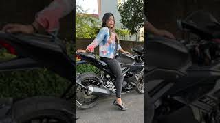 Cute And Beautiful girl lady Biker Sanjana