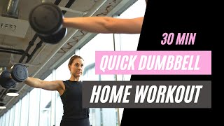 💪🏼7 HARJUTUST: KIIRE KOGU KEHA KODUNE TREENING HANTLITEGA | 7 EXERCISES: QUICK DUMBBELL HOME WORKOUT