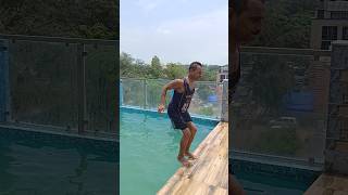 Backflip by my father #backflip #short #youtubeshorts #swimmingpool #fitnessmotivation