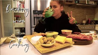 just drinking wine and cooking // iso vlog no.2