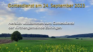 Gottesdienst am 24. September 2023