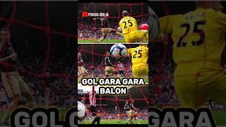 Gol unik Kebobolan karena balon#football #footballmoments #shorts