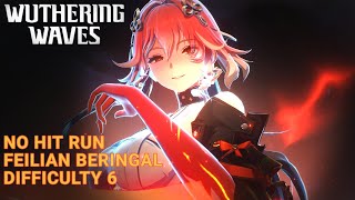 [Wuthering Waves] (Tactical hologram) Feilian Beringal Difficulty 6 | No Hit Run | Parry