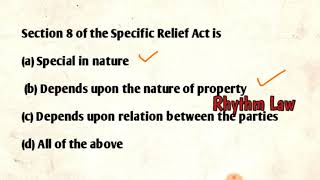 Specific Relief Act for Bihar PCSJ