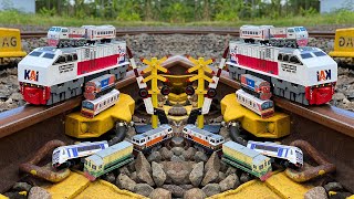 Mencari dan Merakit Kereta Api Kayu CC203 Besar,CC201,CC206,Vintage Perumka Di Rel Jalur Kuning