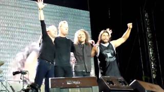 Metallica in Budapest - Lars says goodbye