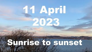 Sunrise to sunset on 11 April 2023 | 4K | Timelapse