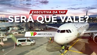 Como é Voar na EXECUTIVA da TAP dentro da EUROPA | Frankfurt 🇩🇪 - Lisboa 🇵🇹 | TRIP REPORT