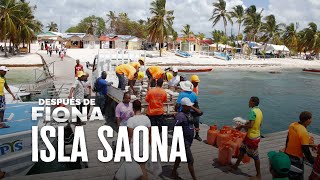 ENTREGA DE RACIONES ISLA SAONA DESPUES DE FIONA