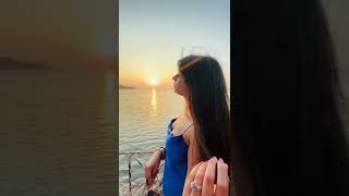 Honeymoon Couple | Desi Bhabhi Newly wed | Enjoying Sunset in Goa Beach | Thalassa Greek Taverna