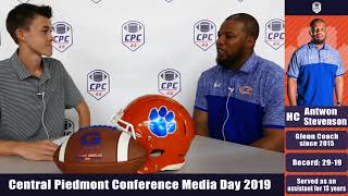 Glenn Head Football Coach Antwon Stevenson at CPC Media Day 2019