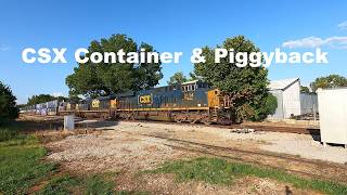 CSX in Athens with 3114, 5313, 5418 - Containers & Piggyback Trailers