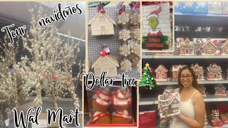 Tour  por Walmart y Dollar tree 2023🎄lo nuevo para decorar y para hacer manualidades 🎅